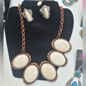 Necklace and 2 rings